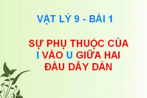Sự phụ thuộc của cường độ dòng điện (I) vào hiệu điện thế (U) giữa 2 đầu dây dẫn - Vật lý 9 bài 1